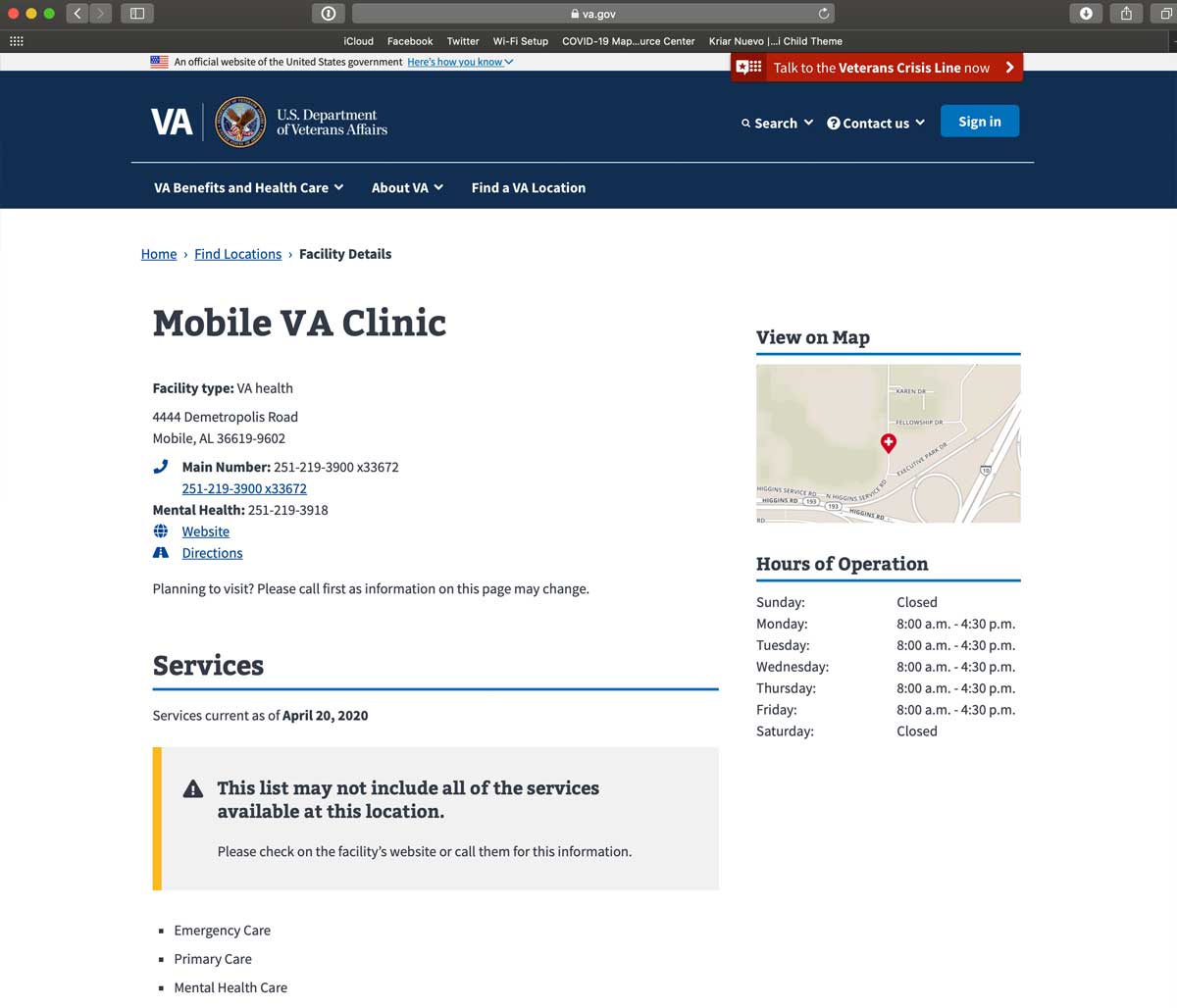 Mobile VA Hospital Clinic