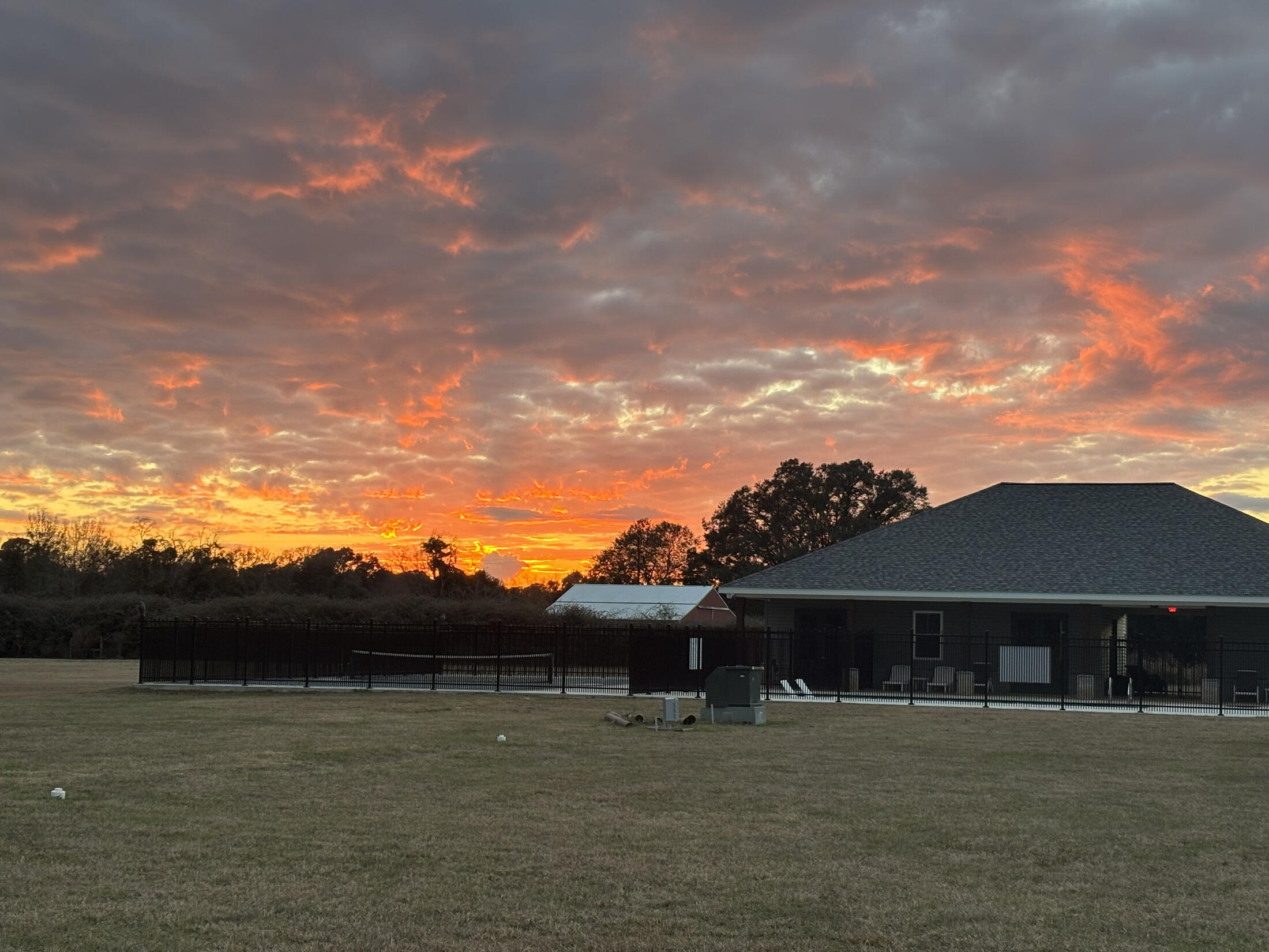 Sunset sky at Homestead RV Community